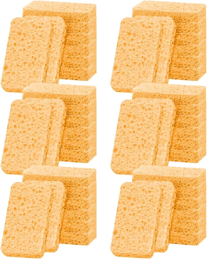 36 - Pack Non-Scratch Scrub Sponges - Sponge by Mainlyrunmakeupsuppliers