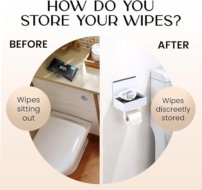 Day Moon™ White Toilet Paper Holder - Image 2