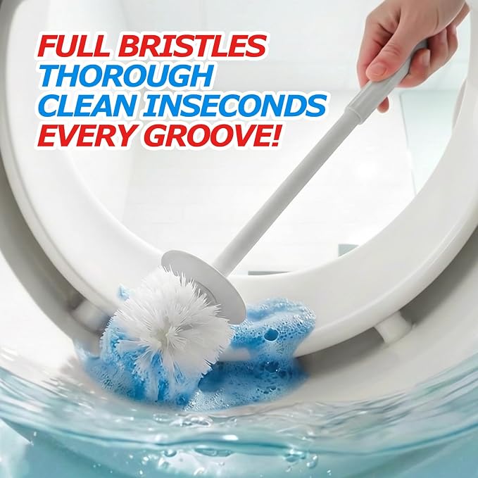2Pack Toilet Bowl Brush and Holder Set - Image 3