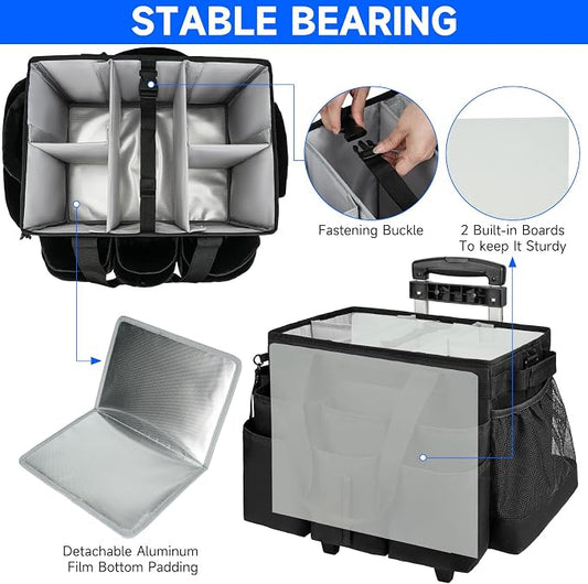 Large Rolling Cleaning Caddy Bag - Image 2
