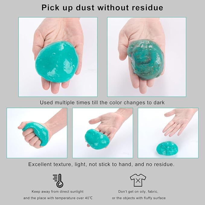 ASFSKY Cleaning Gel for Car Dust Cleaner Car Interior Slime for Detailing Putty - Image 8