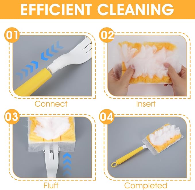 120 Pcs Duster Refills, Electrostatic Disposable Dusters Refills Compatible - Image 4