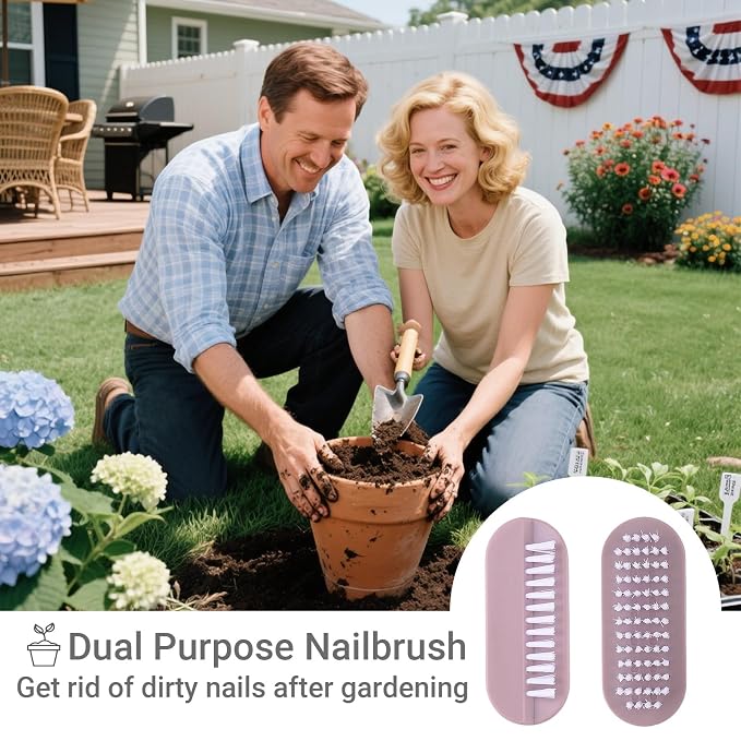 Nail Brush for Cleaning Fingernails 2 Sided Hand Fingernail Scrub Brush - Image 4