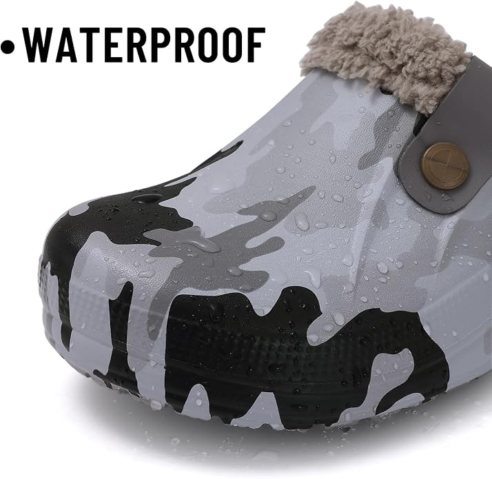 Beslip Classic Fur Lined Clogs Waterproof Winter Fuzzy Slippers - Image 4