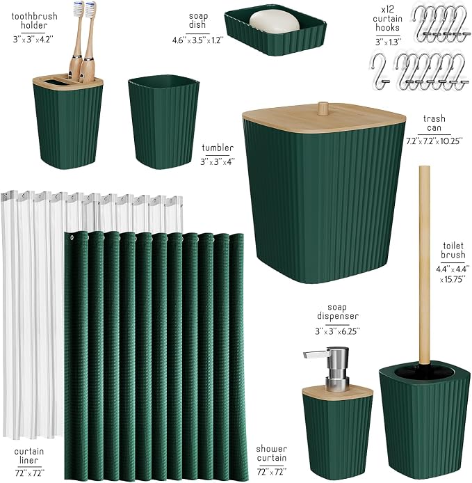 Clara Clark Bathroom Accessories Set - Image 2