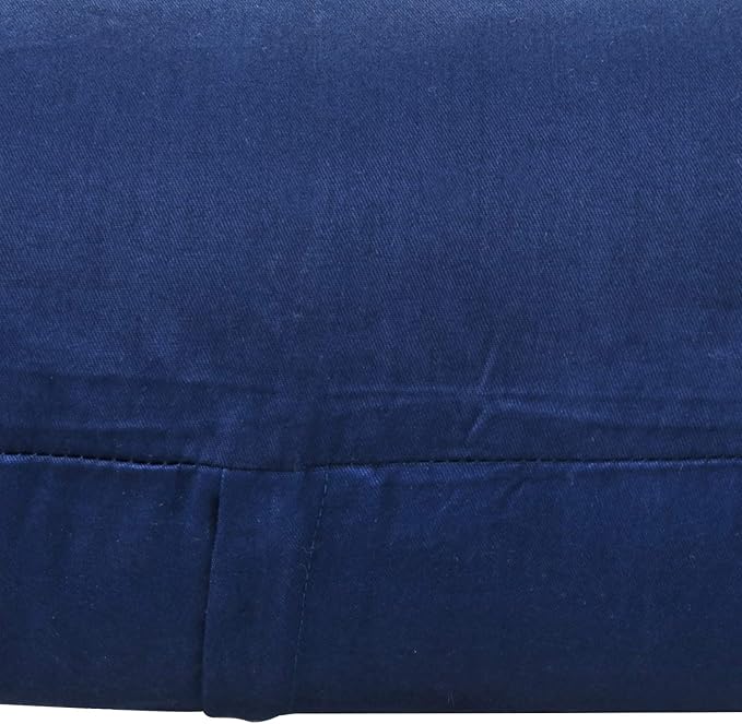 Thmyo 4-Pack 100% Cotton Comfortable Solid Decorative Throw Pillow Case Square Cushion Cover Pillowcase Sublimation Blank Pillow Covers Christmas DIY Throw Pillowcase(22x22inch/55x55cm,Midnight Blue)