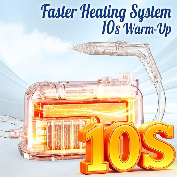 60.87oz Heavy Duty Steam Cleaner 10s Rapid Heating Handheld Steam Cleaner - Image 3