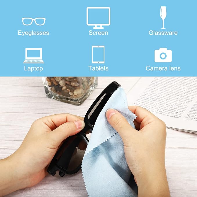 PATIKIL Eyeglass Microfiber Cleaning Cloth 7"x6", 24 Pack Glasses Cleaning - Image 5