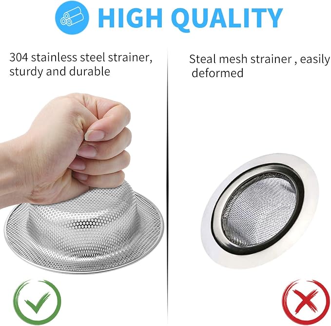 2 Pack Upgrade Kitchen Sink Strainer - Image 4