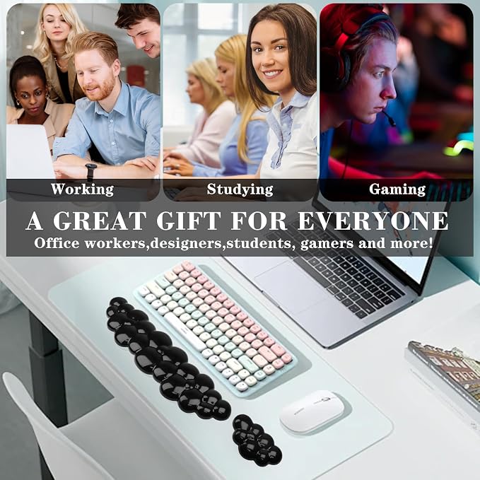 Gel Cloud Keyboard and Mouse Wrist Rest, Cute Wrist Support and Arm Support - Image 7