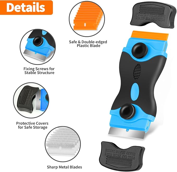 Plastic Razor Blade Scraper Double Ended - Image 2