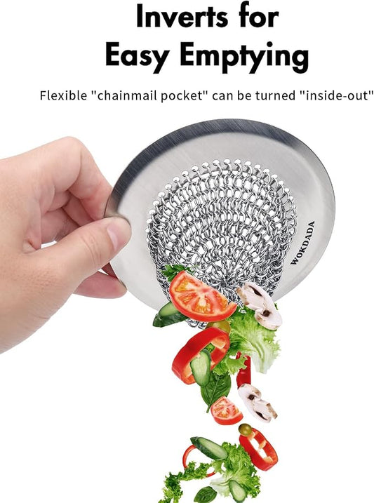 Sink Drain Strainer, Reversible Easy Clean Mesh Sink Strainer - Image 2