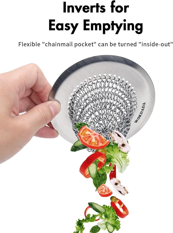 Sink Drain Strainer, Reversible Easy Clean Mesh Sink Strainer - Image 2