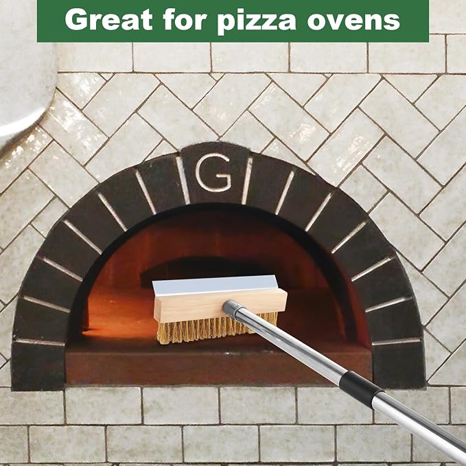 Aluminum Pizza Oven Brush, Grill Brush - Image 6