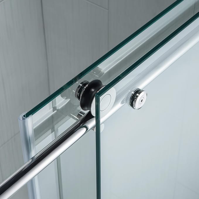 WOODBRIDGE MBSDC6062-C Frameless Sliding Glass Tub Door | 56"-60"W x 62"H | - Image 13