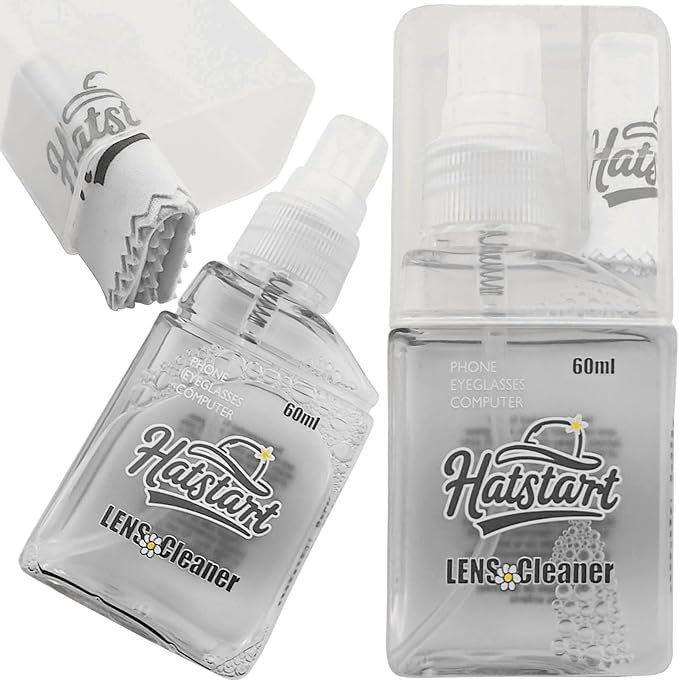 Laptop Screen Cleaner Kit: Phone Touchscreen Mist Spray and Cloth Wipes 2-Pack by Hatstart