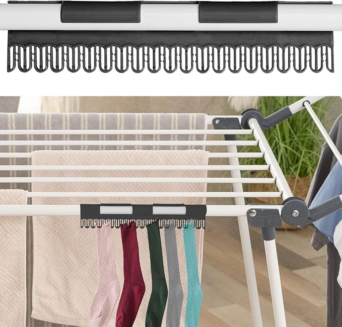 Clothes Drying Rack, Gullwing Laundry Rack, Collapsible, Space-Saving Laundry - Image 8