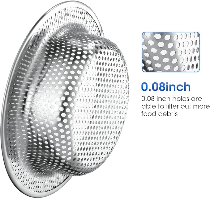 2 Pack 4.5" Kitchen Sink Strainer - Image 6
