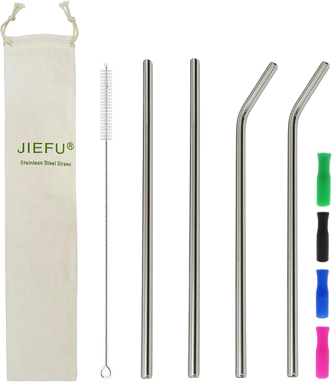 Stainless Steel Straws by Unknown