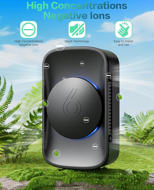iDiskk Air Purifier for Home, Plug-In Negative Ion Quiet Air Ionizers for - Image 2