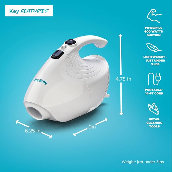 Simplicity Vacuums Flash Mini Handheld Vacuum - Image 3