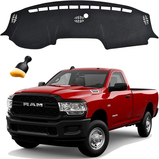GZSH Dash Cover Mat fit for Dodge Ram 1500 2500 3500 2019-2026 by GZSH
