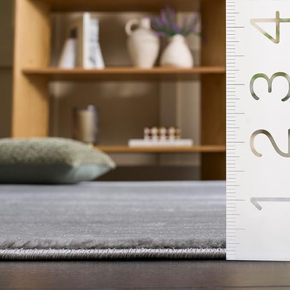 SAFAVIEH Area Rug 12x18 - Vision Collection - Large - Silver, Modern Ombre Design, Non-Shedding & Easy to Clean, Ideal for Living Room, Bedroom, Dining Space (VSN606G)