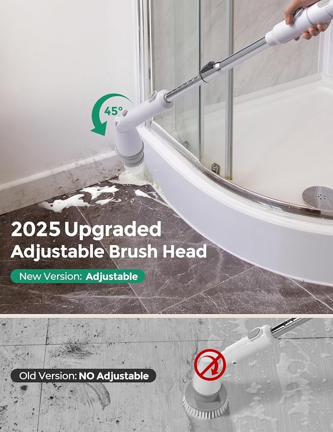 kHelfer Electric Spin Scrubber, Cordless Shower Scrubber - Image 6