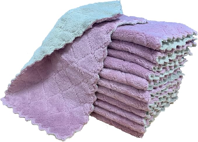 kimteny 12 Pack Kitchen Cloth Dish Towels, Premium Dishcloths, Super Absorbent - Image 8
