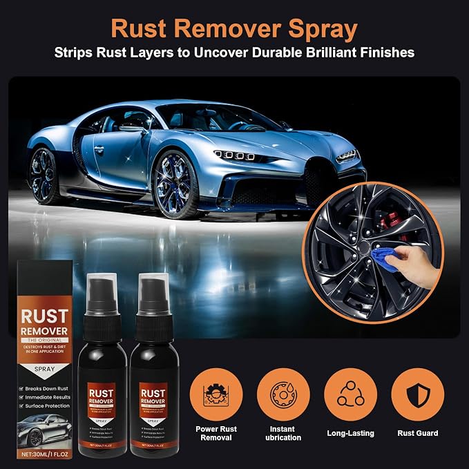 2 Pack Rust Remover Spray for Metal - Image 2