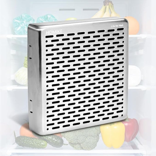 Refrigerator Deodorizer, 10 Years Long Fridge Odor Eliminator, Car Air Freshener by HOMIKE