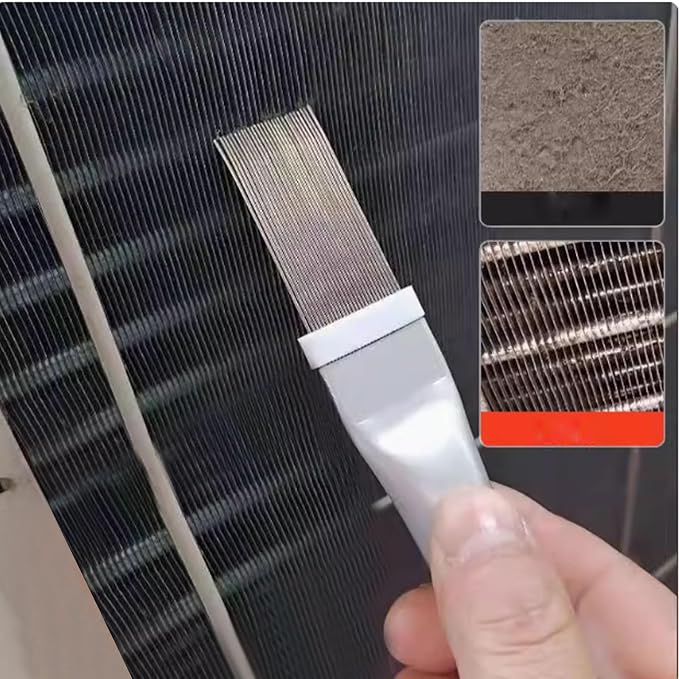 2 pcs Air Conditioner Fin Comb Cleaner Kit AC Coil Cleaning Brush Condenser Fin - Image 4