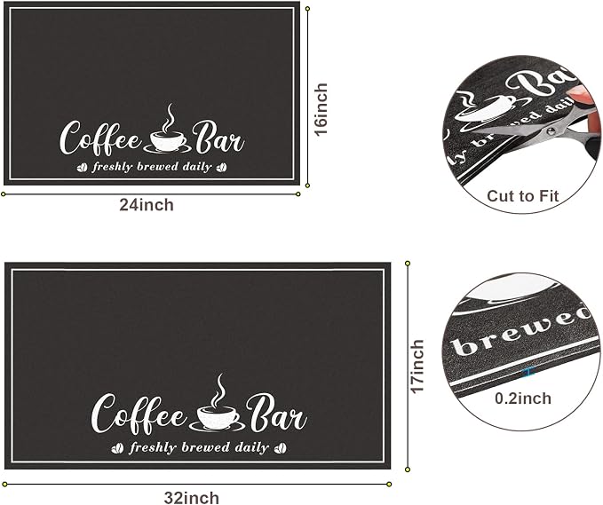 Absorbent Coffee Mat, Fashion Dish Drying Mat - Image 2