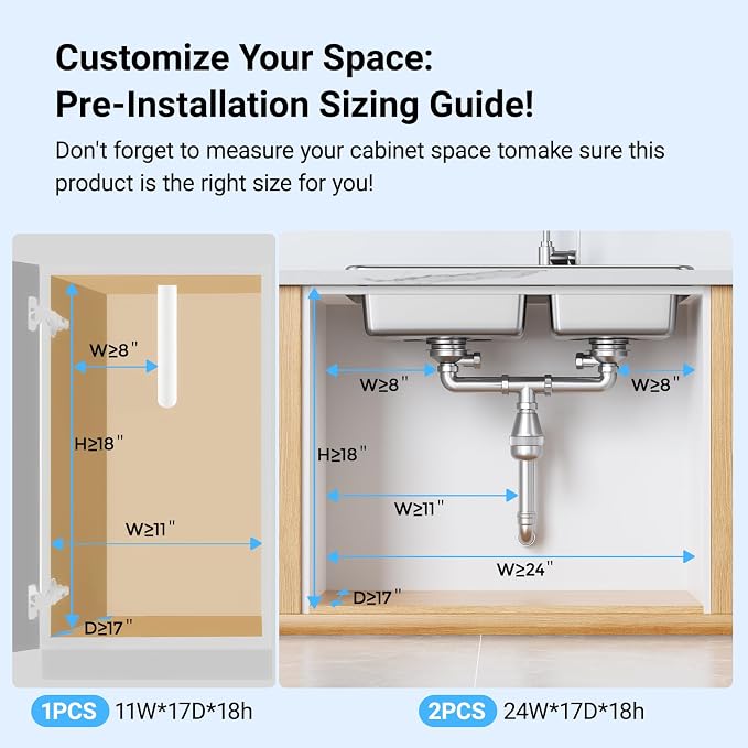 Pull-out Under Kitchen Sink Organizer, Metal Functional Under Sink Organizer - Image 2