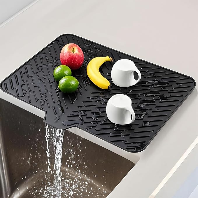 Silicone Dish Drying Mat 23x17 Multiple Usage, Easy clean, Eco-friendly by SCYFREID