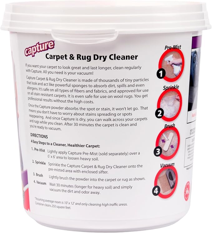 Capture Carpet & Rug Dry Cleaner w/Resealable lid - Image 6