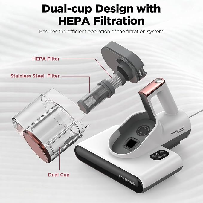 DEVINC Mattress Vacuum Cleaner, 16Kpa 650W Bed Vacuum Cleaner - Image 5