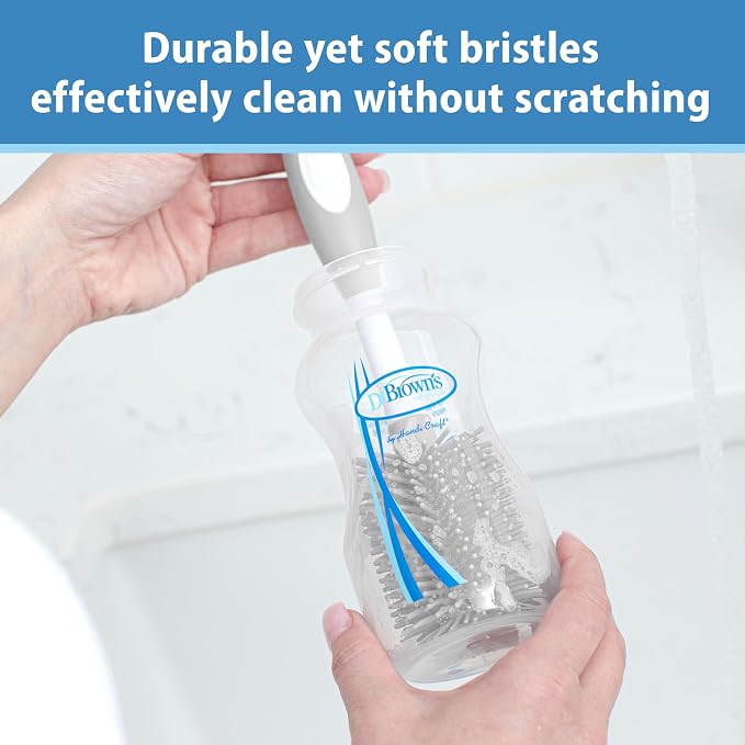 Dr. Brown's Soft Touch No Scratch Baby Bottle Cleaning Brush Nipple Cleaner - Image 2