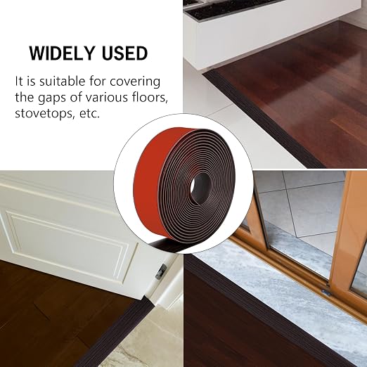 5Ft Floor Transition Strip Self Adhesive Vinyl Cover Floor Strip Flat Divider - Image 5