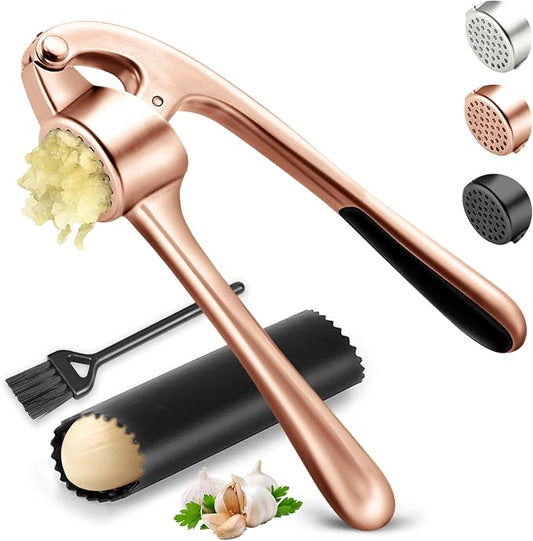 Kitchen Garlic Press, Rust Proof & Dishwasher Safe Garlic Mincer, Durable by Unknown