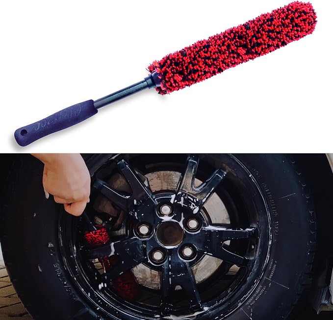 Premium Microfiber Wheel Cleaner Brush | Soft Non-Metallic Rim Cleaner Brush - Image 7