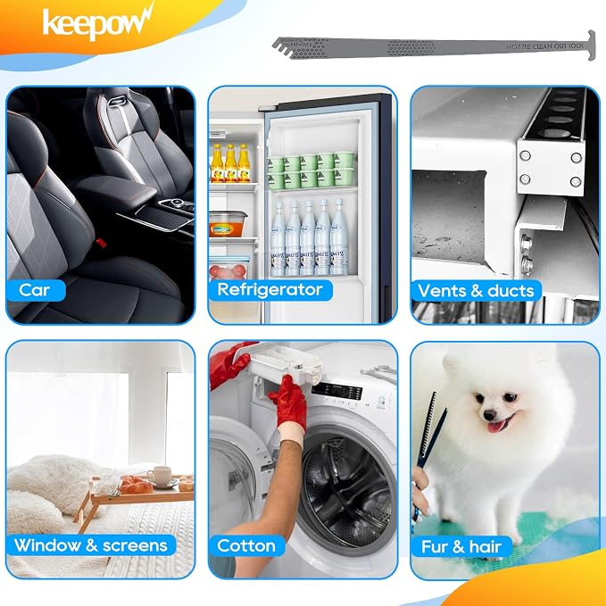 KEEPOW Carpet Cleaning Tools Nozzle Clean Out Tool Compatible - Image 5