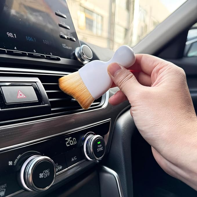 Car Detailing Brush, Soft Bristle Cleaning Brush, Scratch-Free Auto Duster Tool - Image 5