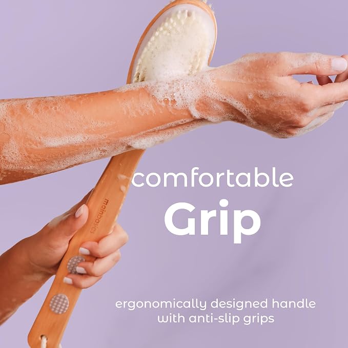 MainBasics Back Scrubber for Shower – Long Handle Dual-Sided Brush for Body - Image 7
