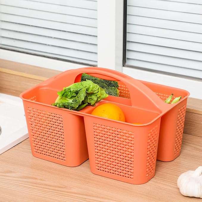 UUJOLY Plastic Portable Shower Caddy Bucket, Cleaning Shower Basket - Image 2