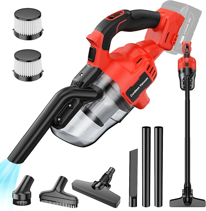 Cordless Vacuum for Milwaukee M18 Battery, Handheld Vacuum Cleaner for Home Pet by CAMXTOOL