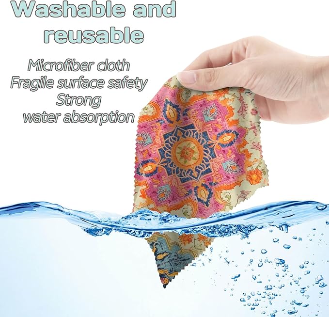 6 PCS Glasses Cleaning Cloth Eyeglass Lens Microfiber Cleaning Cloth Reusable - Image 6