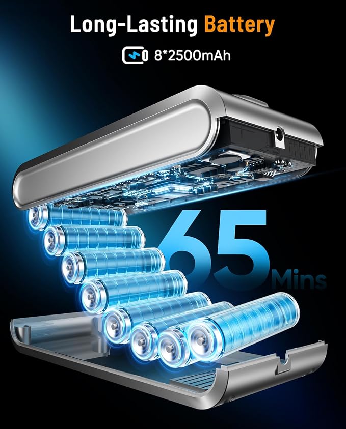 Cordless Vacuum Cleaner, 600W 50KPA 65Min Powerful Vacuum Cleaners - Image 3