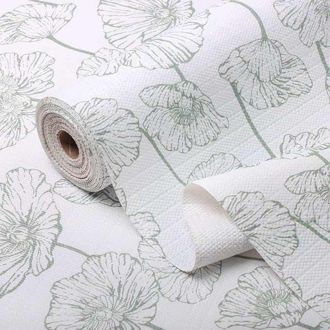 Shelf Liner for Kitchen Cabinets Non-Adhesive Cabinet Liner, Non-Slip Drawer by Quttisay