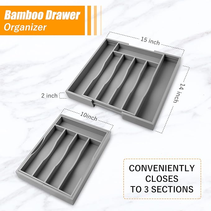 Kitchen Silverware Drawer Organizer and Storage Best Grandpa Grandfather Elder - Image 5